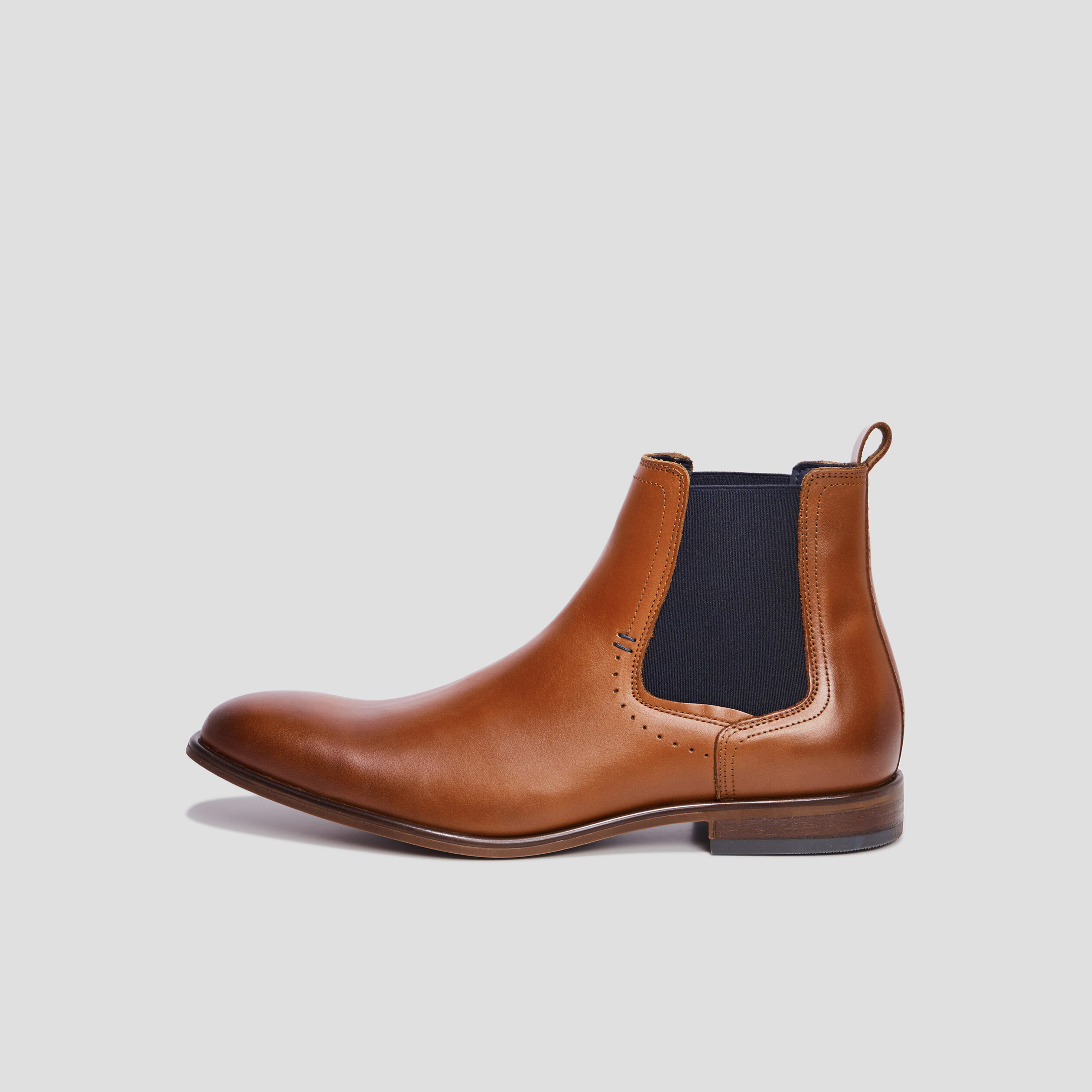Bottines chelsea en cuir Beavy marron cognac homme | La Halle