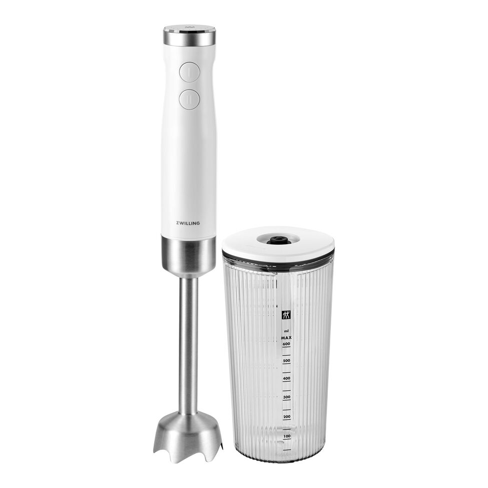 Stabmixer, DC Motor, Silber-Weiß