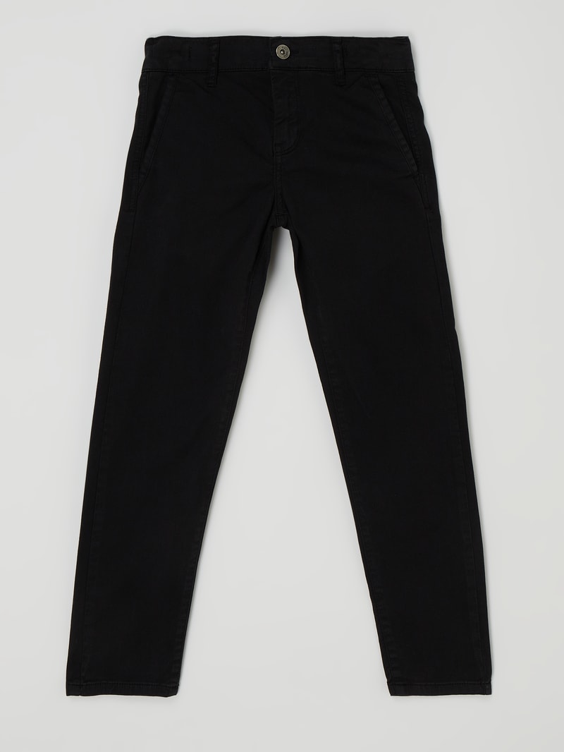 Chino mit Stretch-Anteil in schwarz