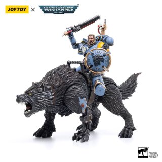 Warhammer 40k Actionfigur 1/18 Space Wolves Thunderwolf Cavalry Frode