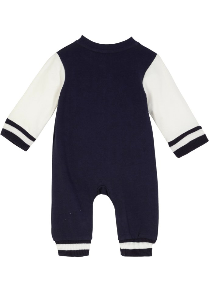 Baby Sweat-Jumpsuit aus Bio-Baumwolle