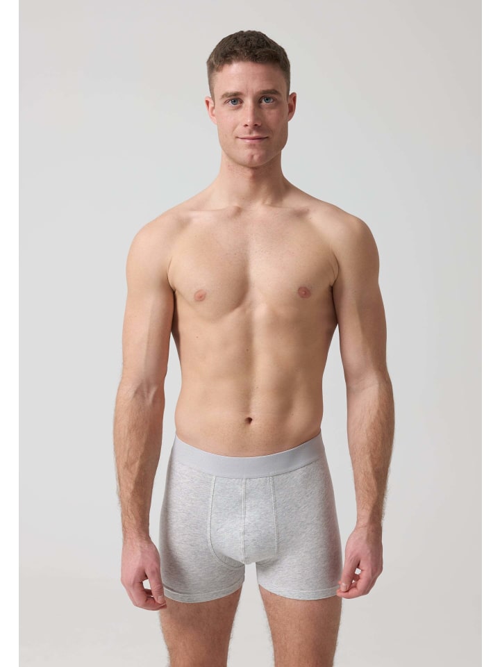 SNOCKS Boxershorts ohne Logo aus Bio-Baumwolle 6 Stück in Mix (Schwarz/Grau/Hellgrau) günstig kaufen 4XL