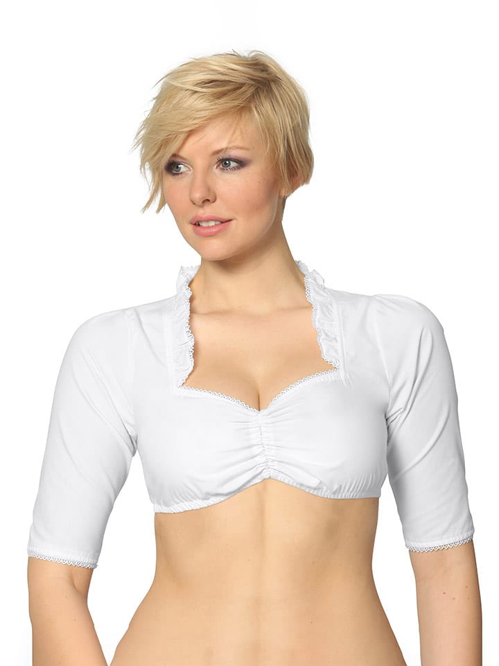 Stockerpoint Dirndlbluse in Weiß günstig kaufen