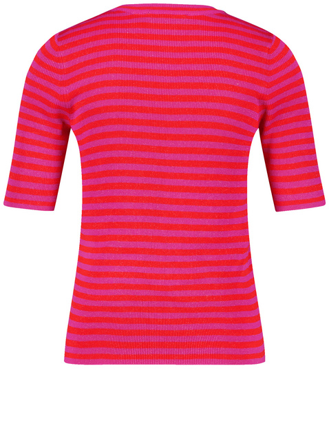 Kurzarmpullover im Ringel-Design
