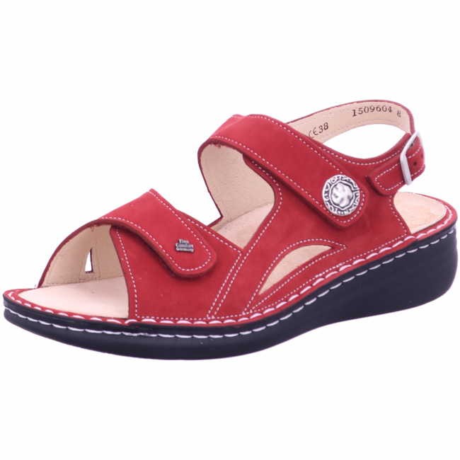FINN COMFORT Komfort Sandalen rot Finn Comfort Barbuda Damensandale Chili