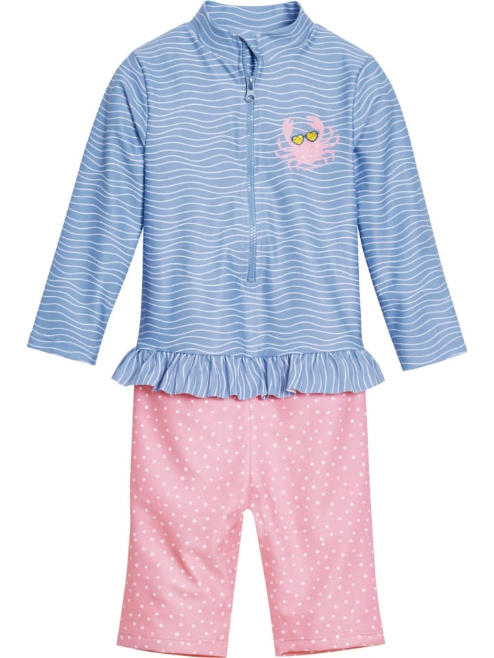 Playshoes UV-Schutz Einteiler Krebs 1/1 Arm in Blau/Pink günstig kaufen