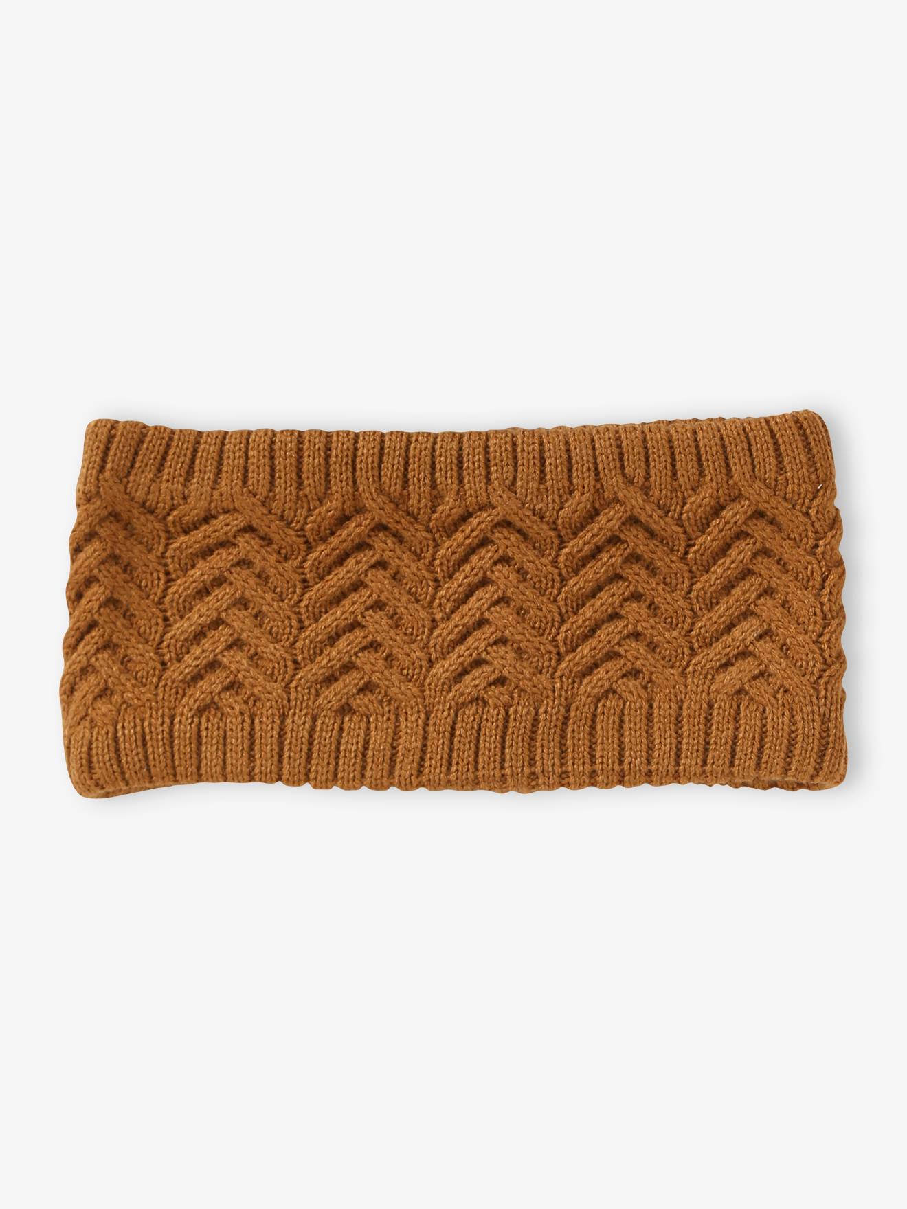 Vertbaudet Jungen-Set: Mütze, Rundschal & Handschuhe - ocker