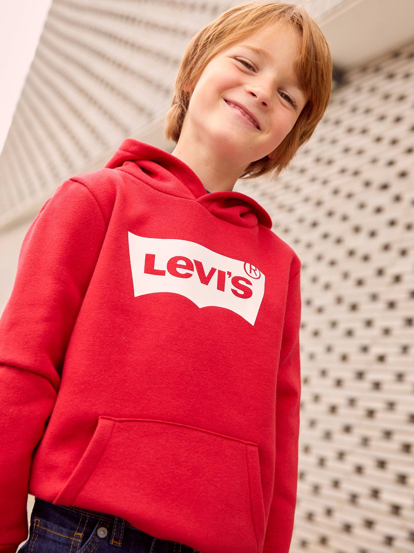 Levis Jungen Kapuzensweatshirt Levi's - rot