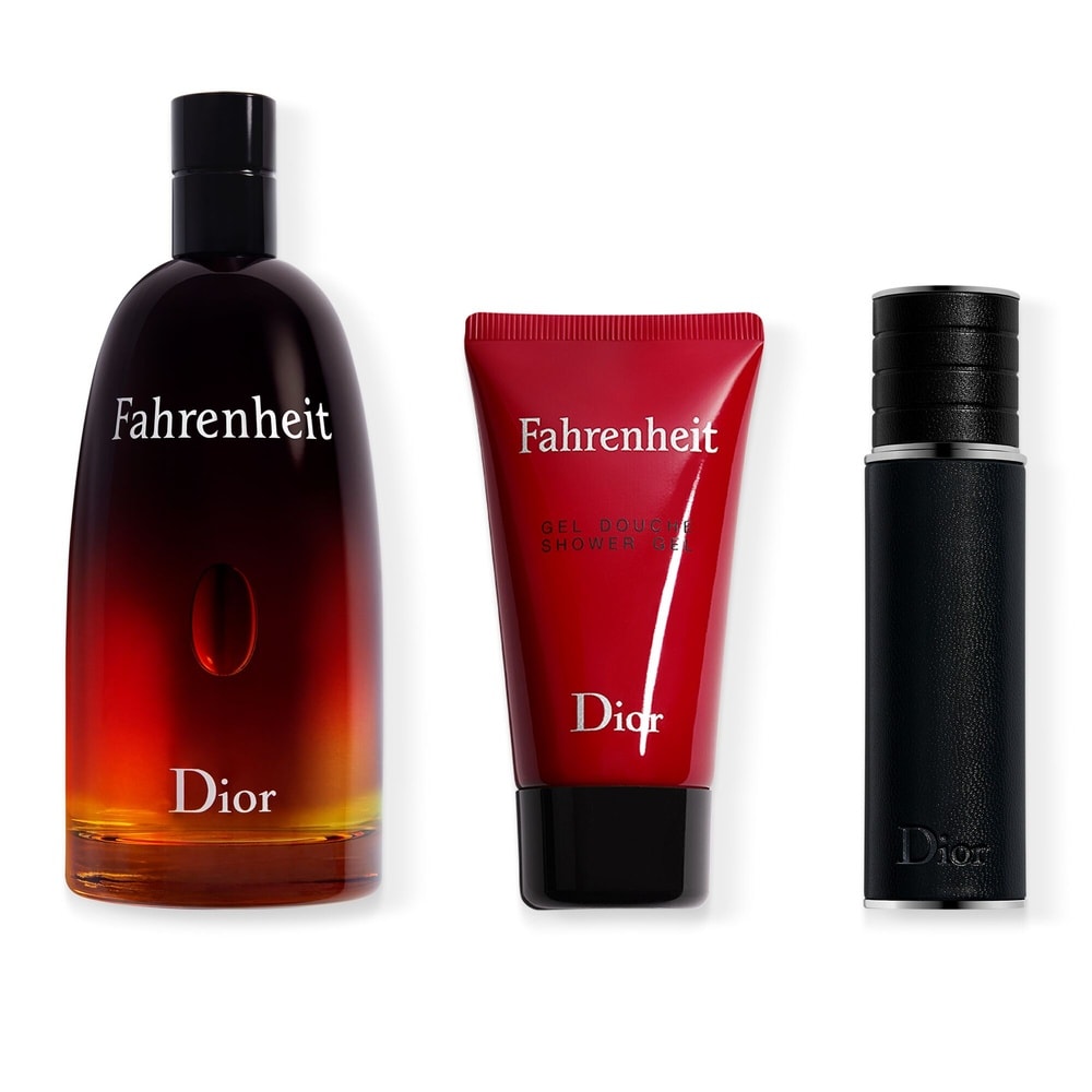 DIOR Fahrenheit Coffret Cadeau - Eau de toilette, gel douche et vaporisateur de voyage