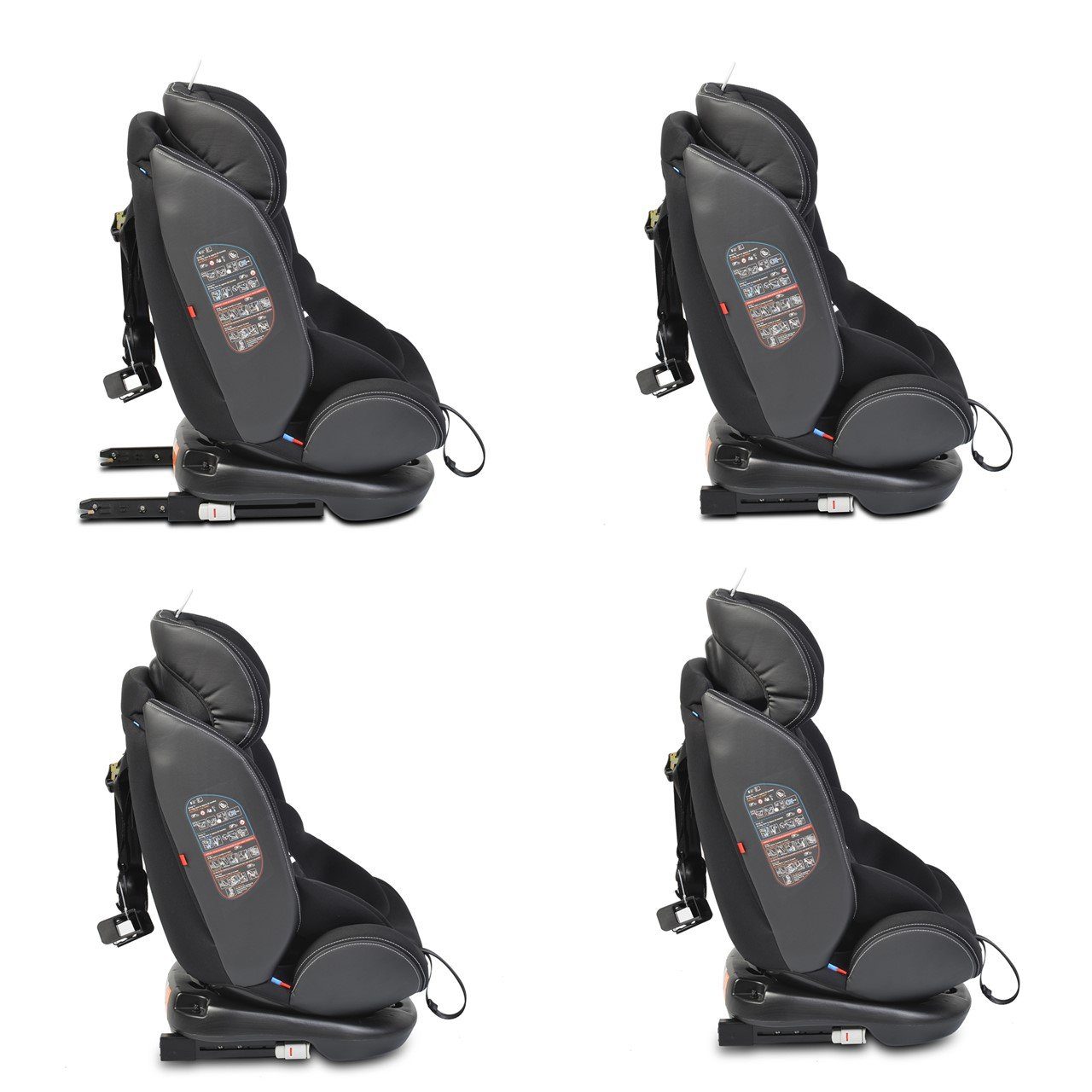 Cangaroo Autokindersitz Kindersitz Pilot 0-36 kg Gruppe 0+/1/2/3, bis: 36 kg, Isofix, drehbar, 165° Neigung