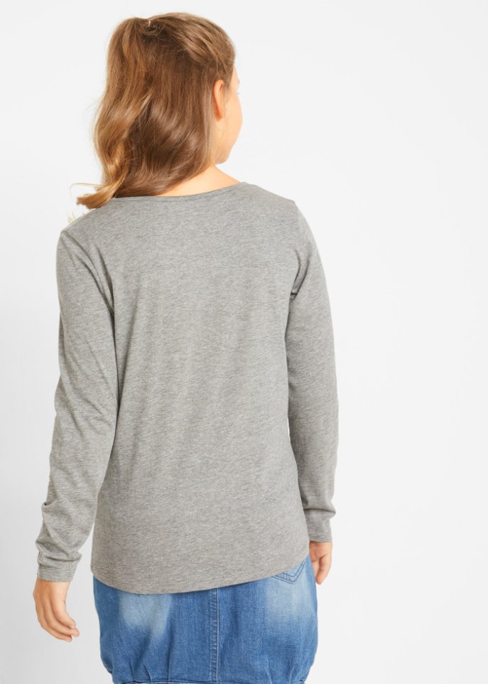 Mädchen Langarmshirt mit Bio-Baumwolle