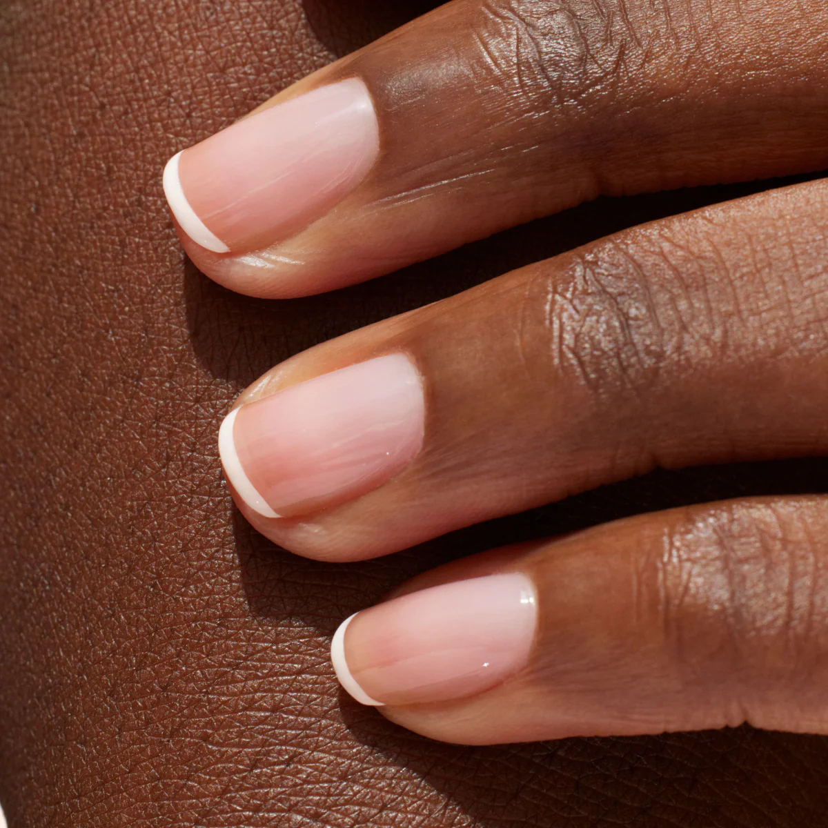 French Manicure Glow Nail Art
