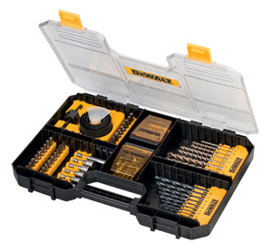 DeWalt Accessories DT71569-QZ Set de șuruburi, burghiu și carotă cu 100 de piese în cutie