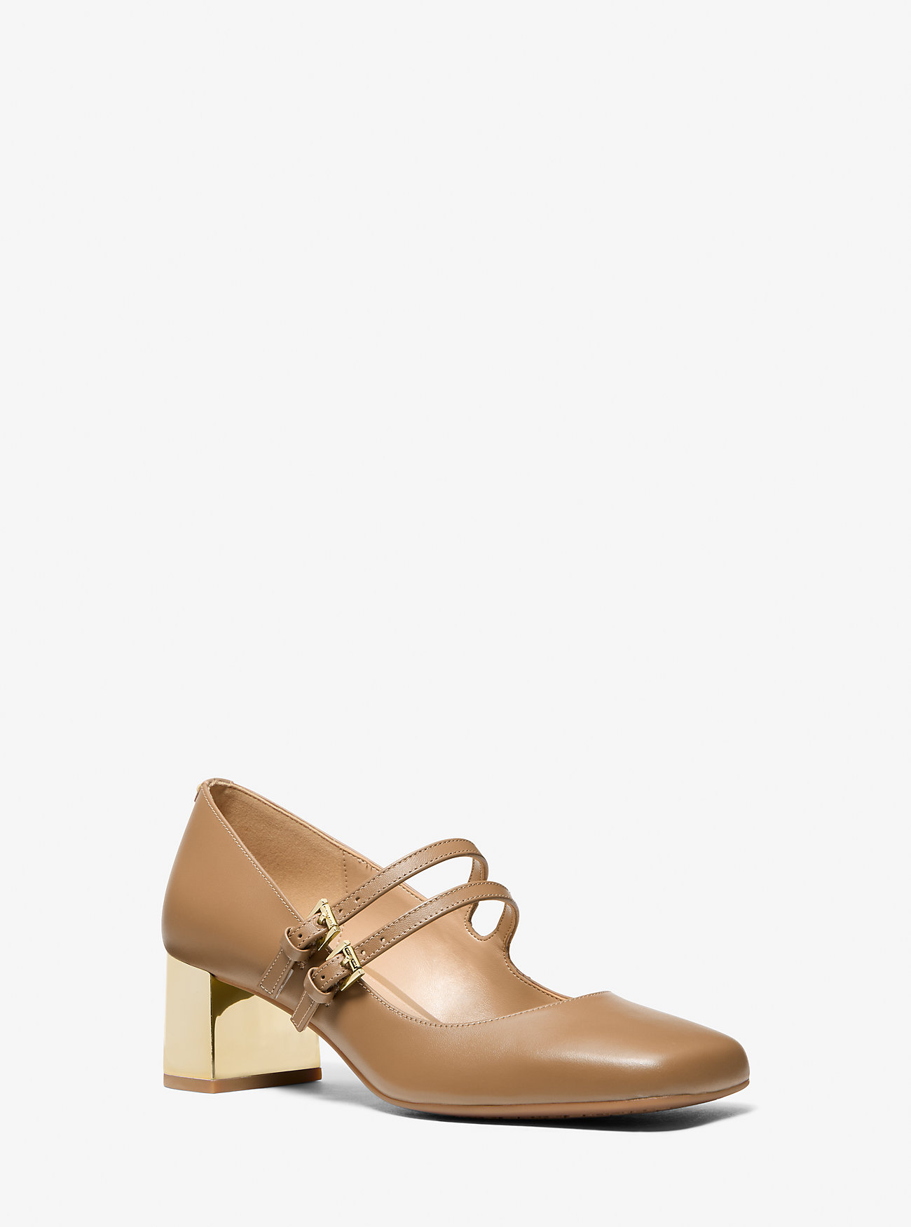 Matilda Leather Mary Jane Pump - HUSK