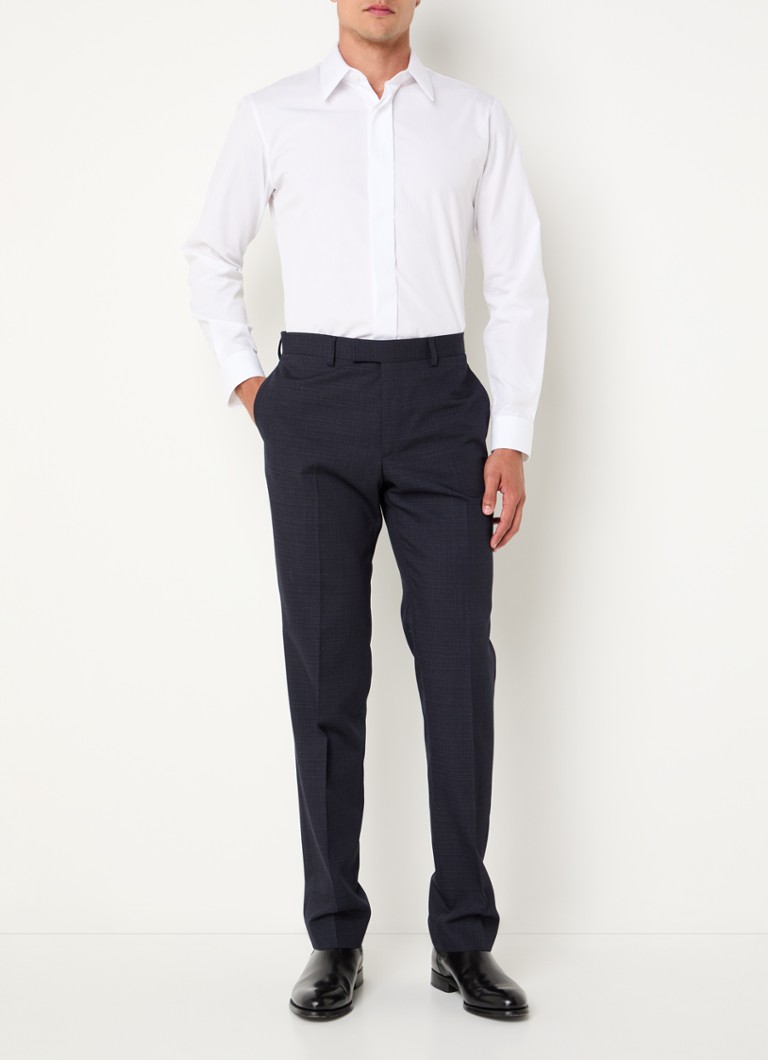 Pantaloni Sandro slim fit din lână virgină, cu buzunare laterale.