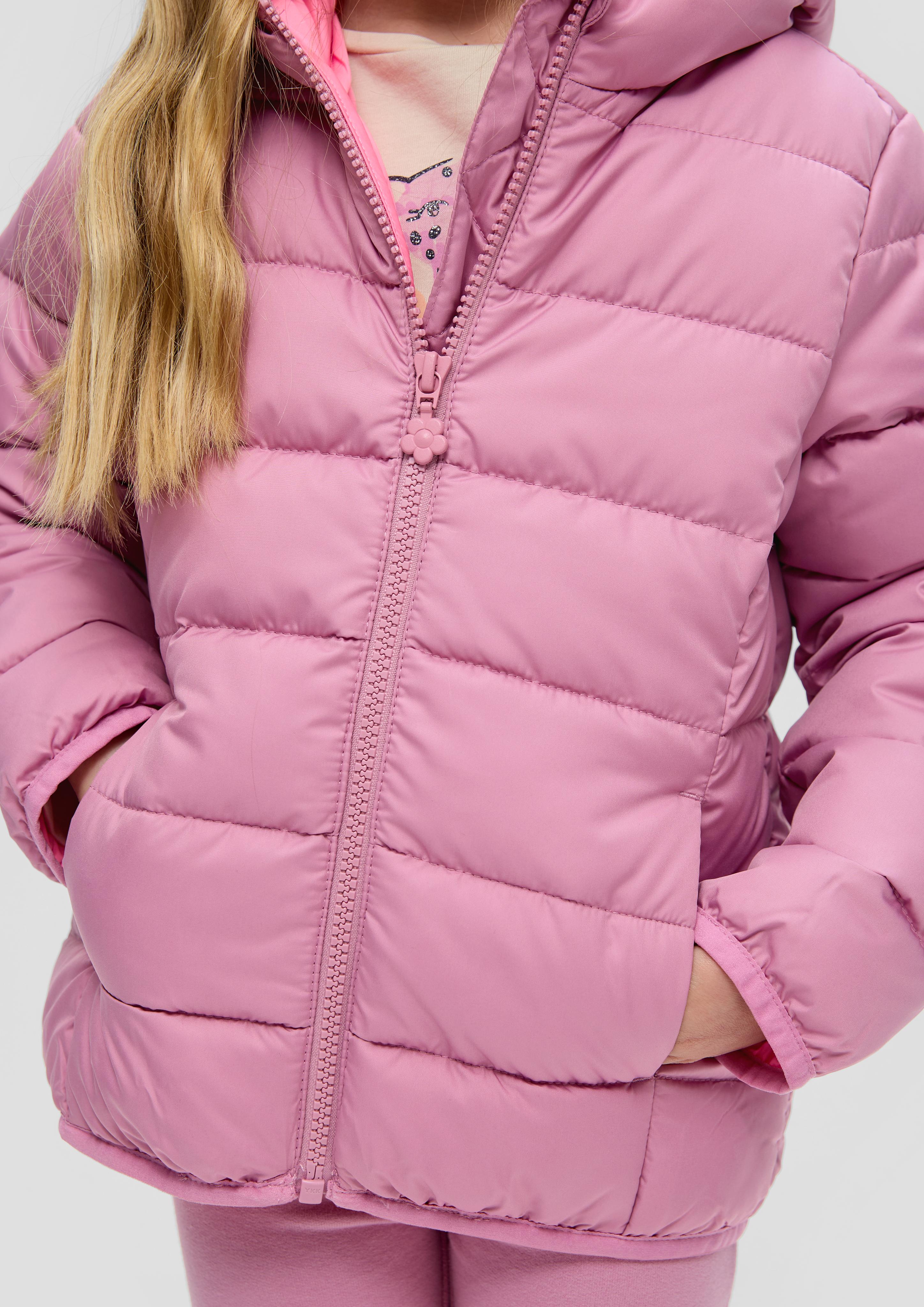 Steppjacke mit dekorativem Reflektor-Detail  2140034-4410