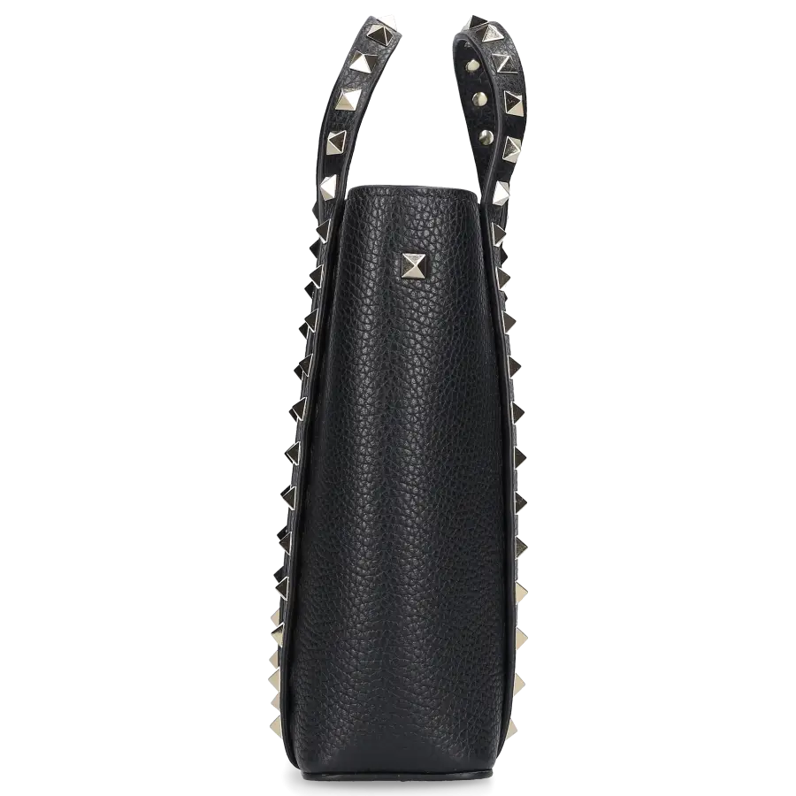 Valentino Garavani - Shopper ROCKSTUD MINI Kalbsleder - schwarz