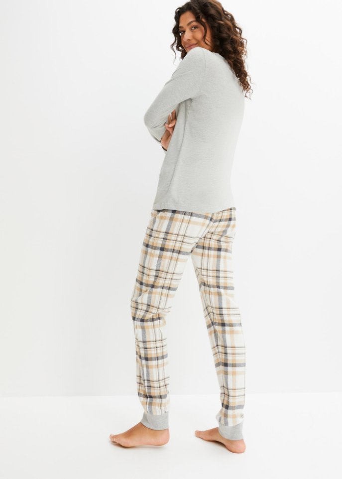 Pyjama mit Flanellhose