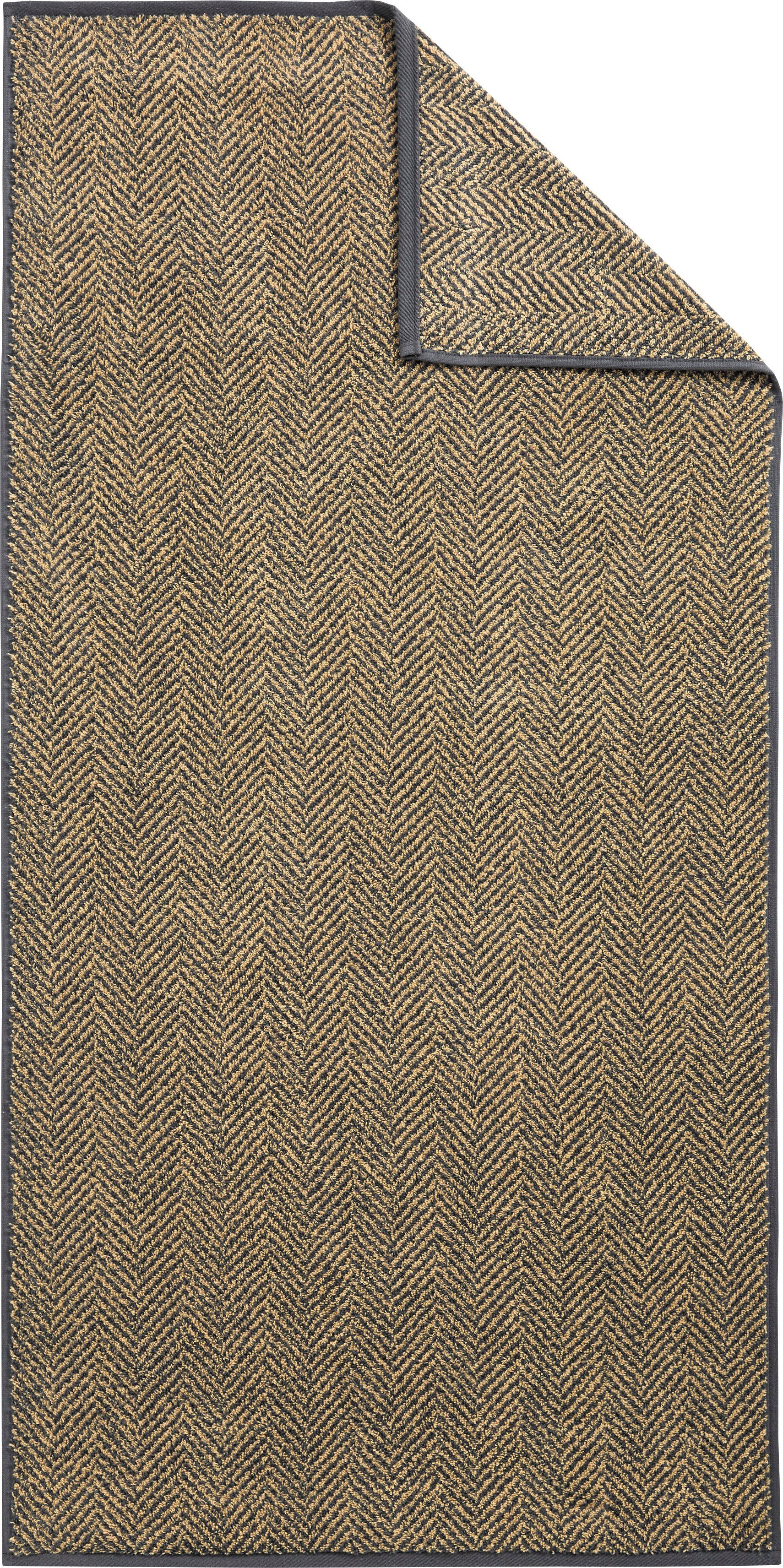 Dyckhoff Handtuch Set Golden Shades Herringbone, Walkfrottier, (Set, 3-tlg), mit Fischgrät-Muster