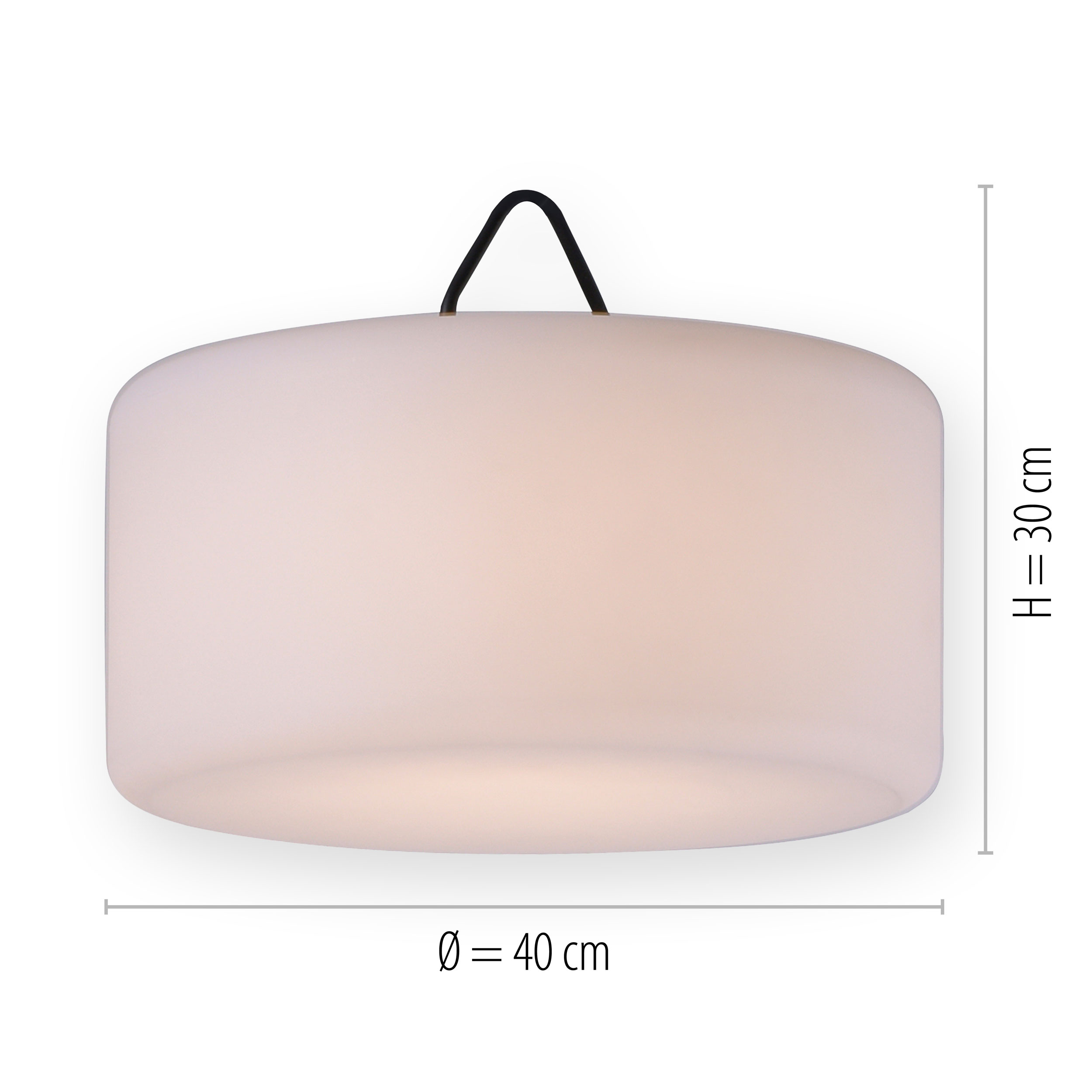 JUST LIGHT.LED-Akku-Pendelleuchte 1flg