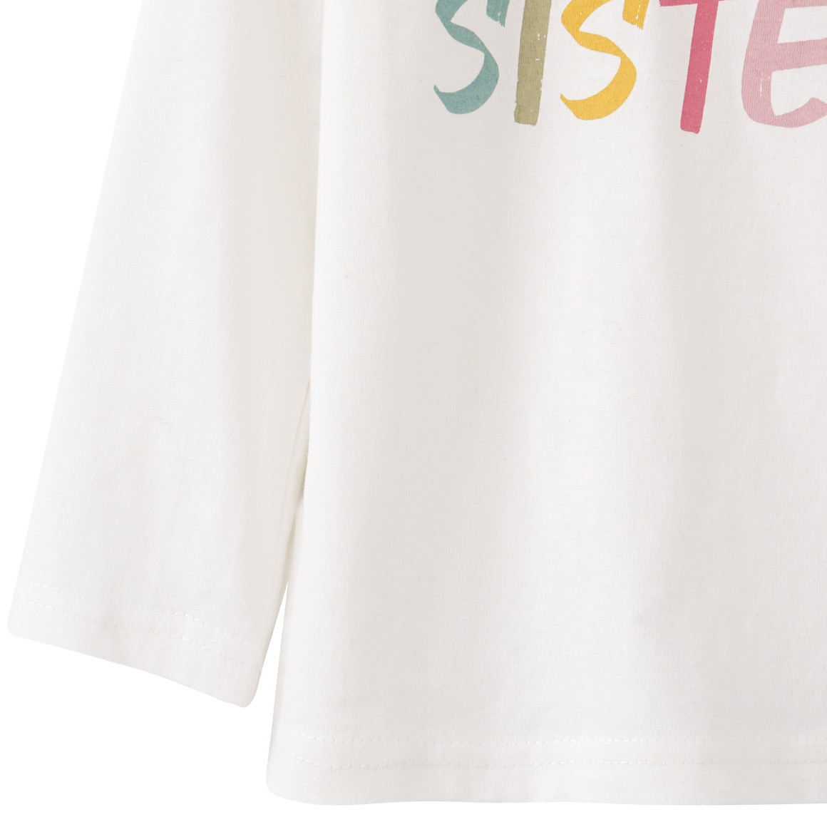Mädchen Langarmshirt mit Message-Print