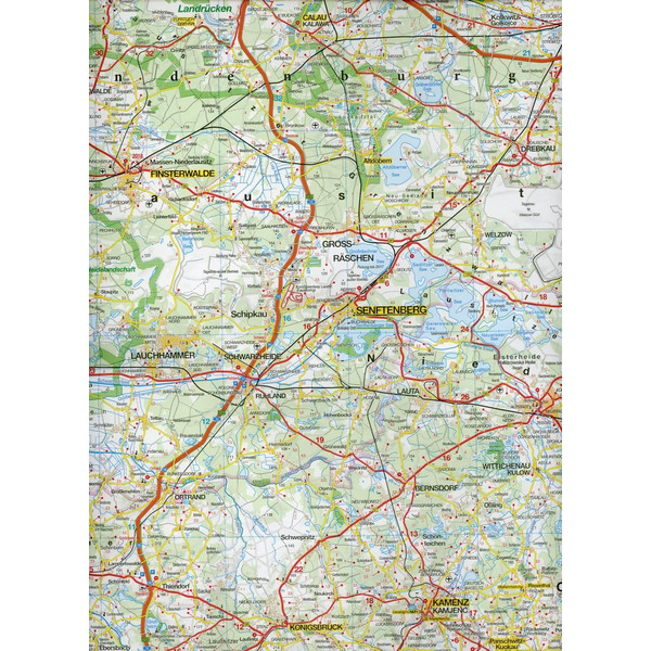 MARCO POLO Karte Deutschland Blatt 9 Sachsen 1:200 000 - Straßenkarte