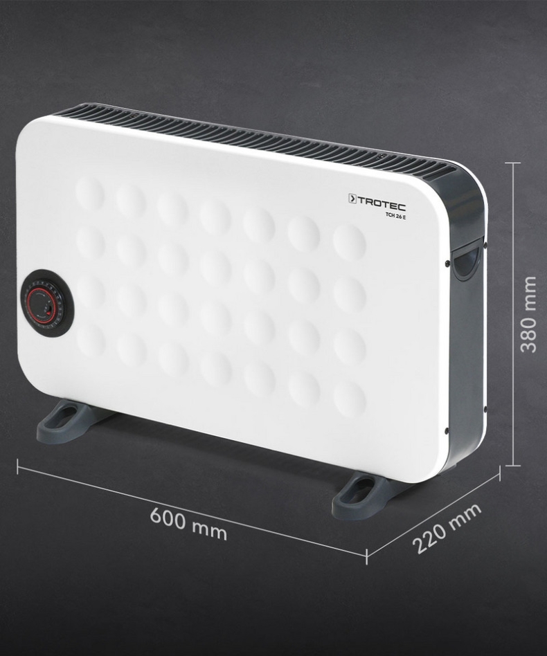 Calefactor convector Trotec 1410000522 Design TCH 26 E - Color blanco