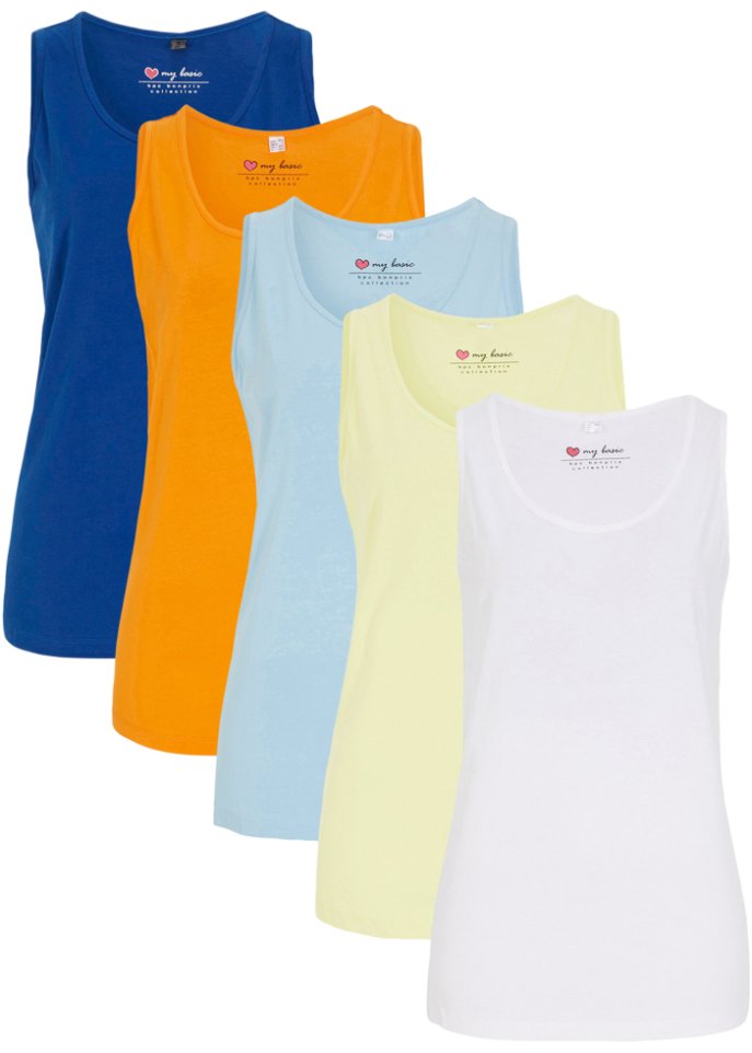 Baumwoll-Long-Top (5er Pack)