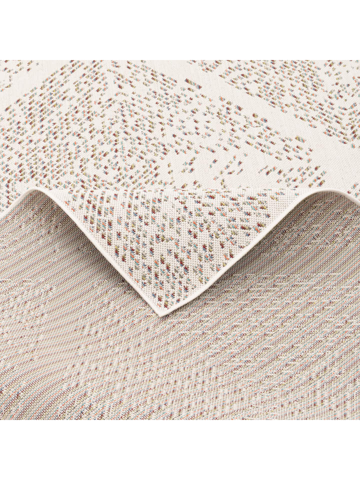Pergamon In & Outdoor Teppich Campus Pixel Rauten in Beige günstig kaufen