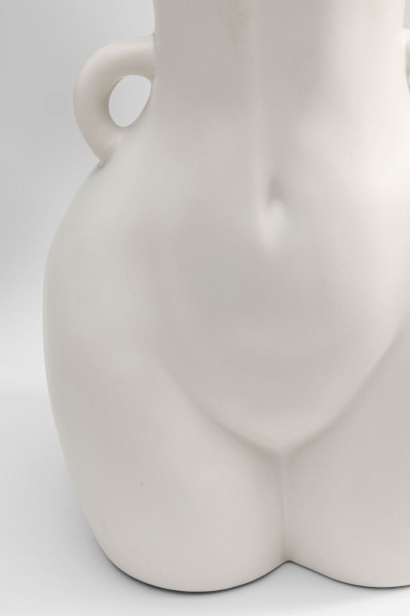 KARE Vase Donna Weiß