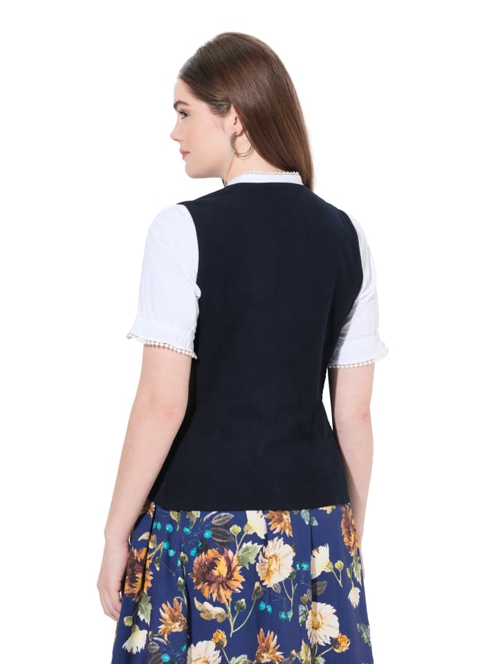 Ulla Popken Trachtenbluse in marine günstig kaufen