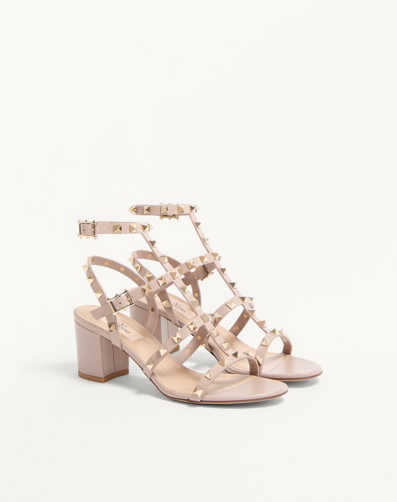 Rockstud sandaal met 60 mm bandjes