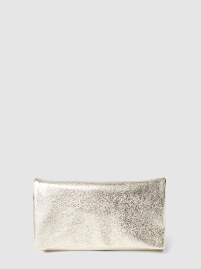 Clutch im Metallic-Look Modell 'Mimosa' in gold