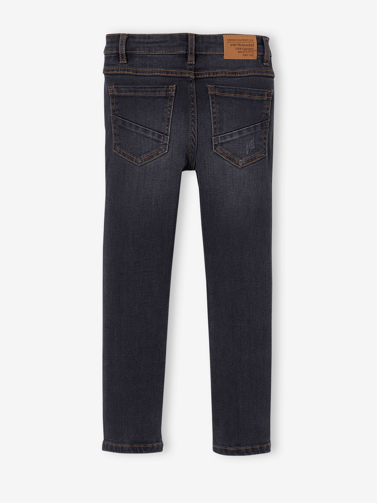 Jean slim Superflex garçon super extensible denim brut
