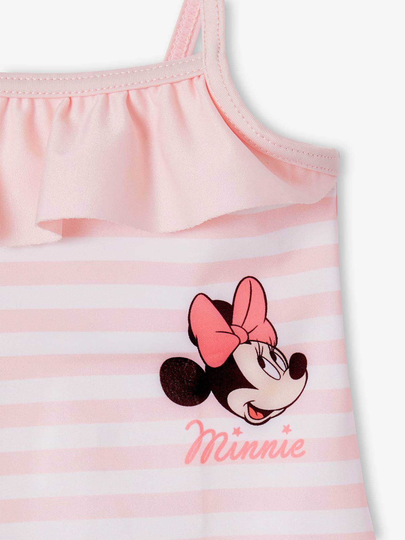 Maillot de bain 1 pièce DS® Minnie fille rose bonbon
