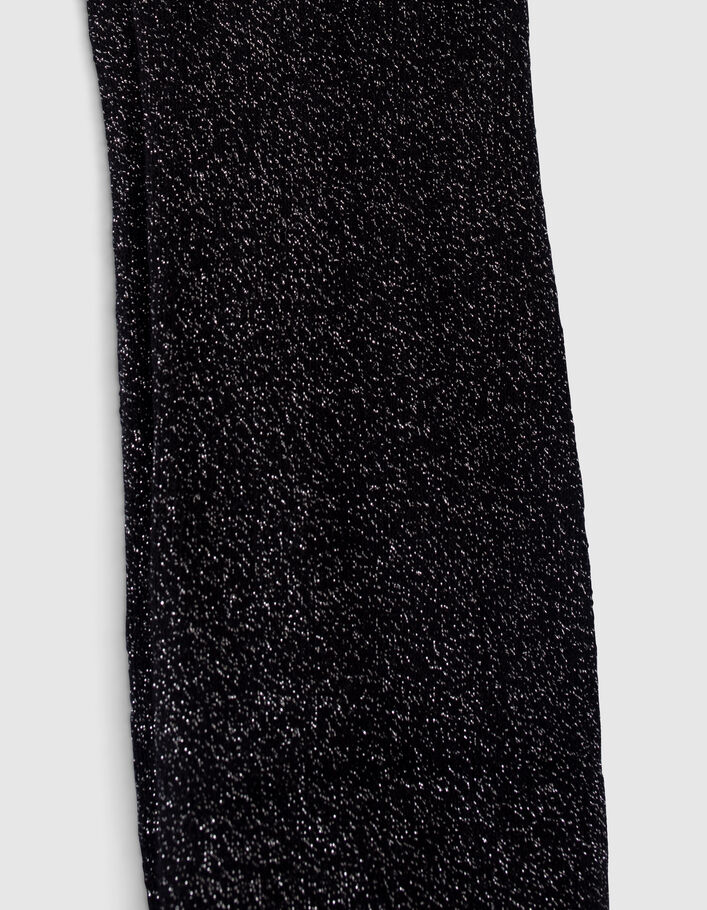 Collants noirs pailletés tricot fille