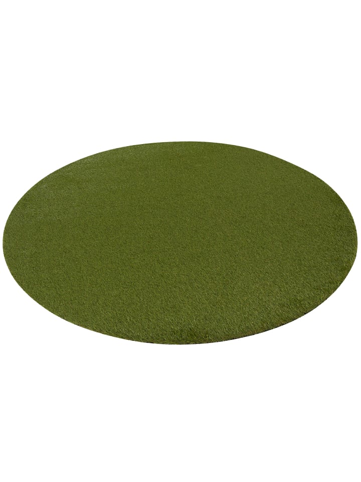 Snapstyle Luxus Kunstrasen Rasenteppich Chelsea Rund in Groen günstig kaufen