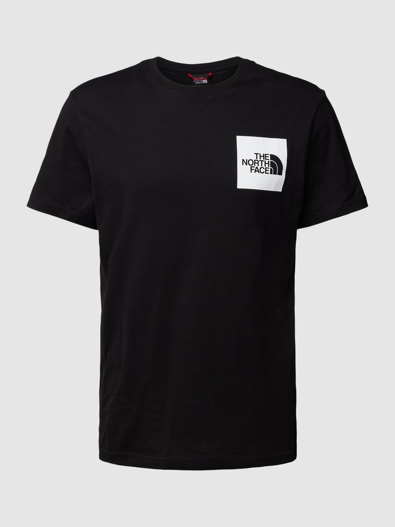 T-Shirt mit Label-Print Modell 'FINE' in schwarz