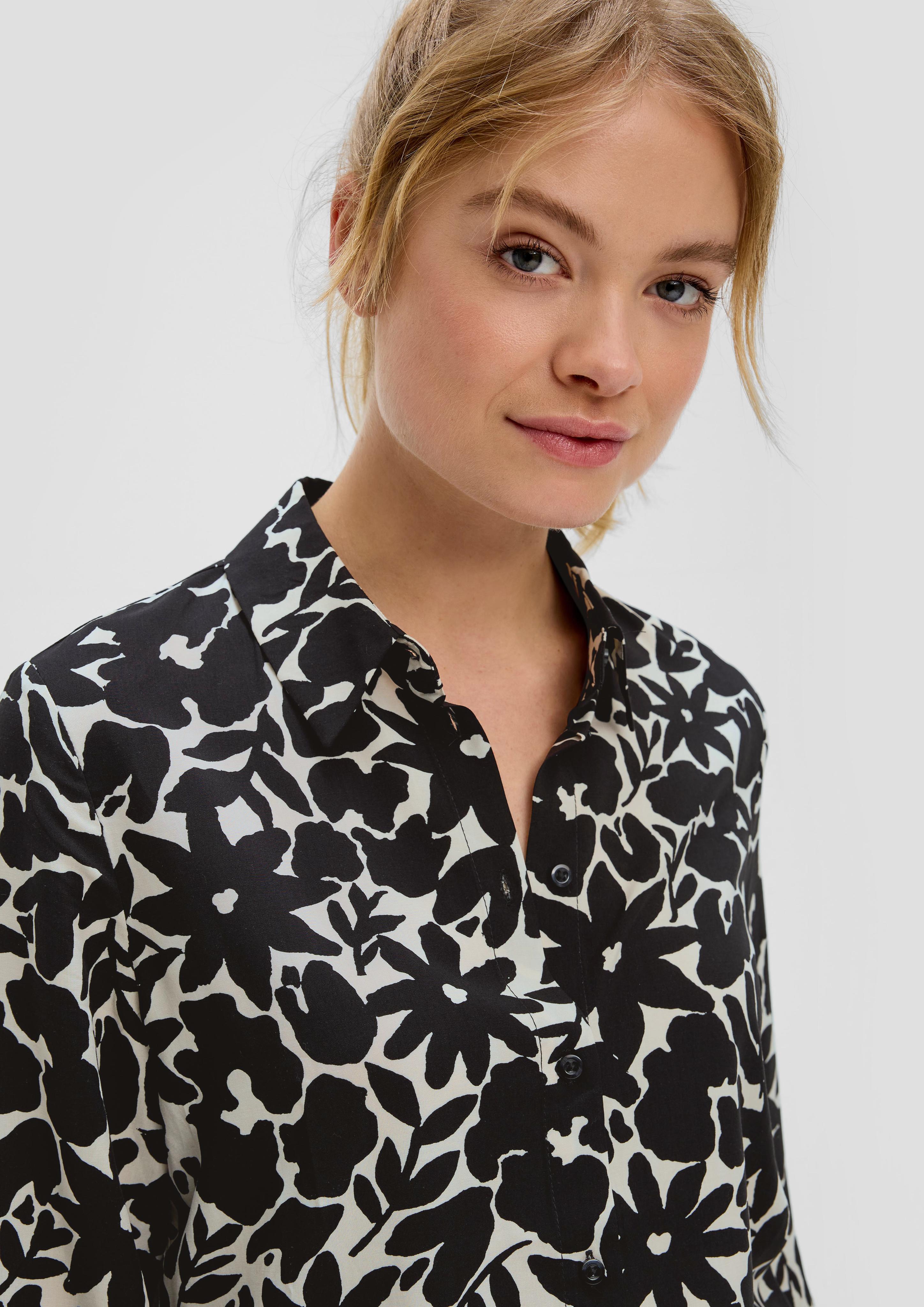 Gemusterte Bluse aus Viskose  2142216-99A5