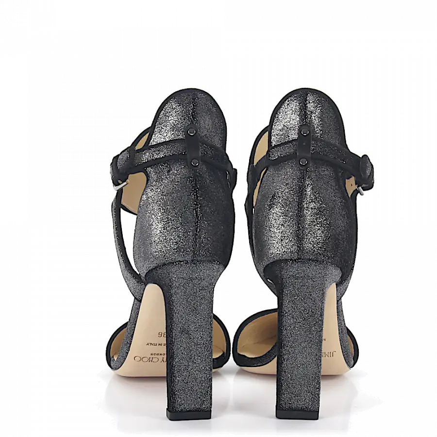 Jimmy Choo - Pumps Kalbsleder Samt anthrazit - grau