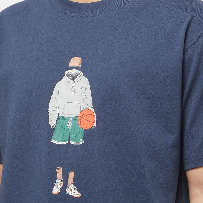New Balance Athletics Relaxed Basketball T-Shirt nb navy