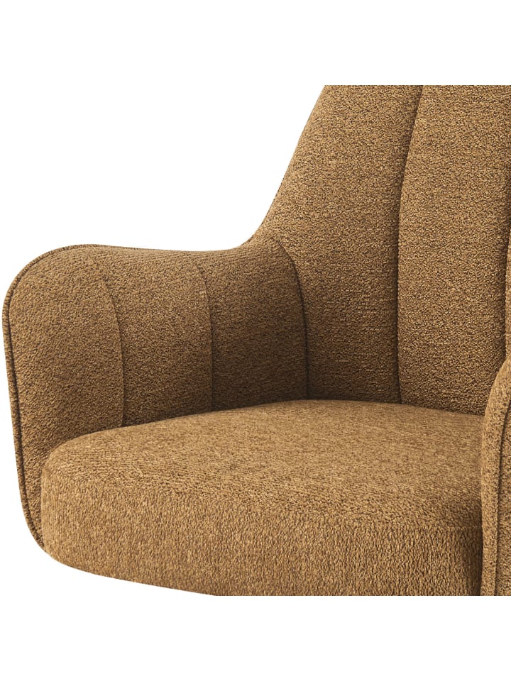 DUBI Möbel 2er-Set: Drehstuhl THOMAS-MAJA in Senfgelb - (B)58 x (H)87 x  (T)62 cm günstig kaufen onesize