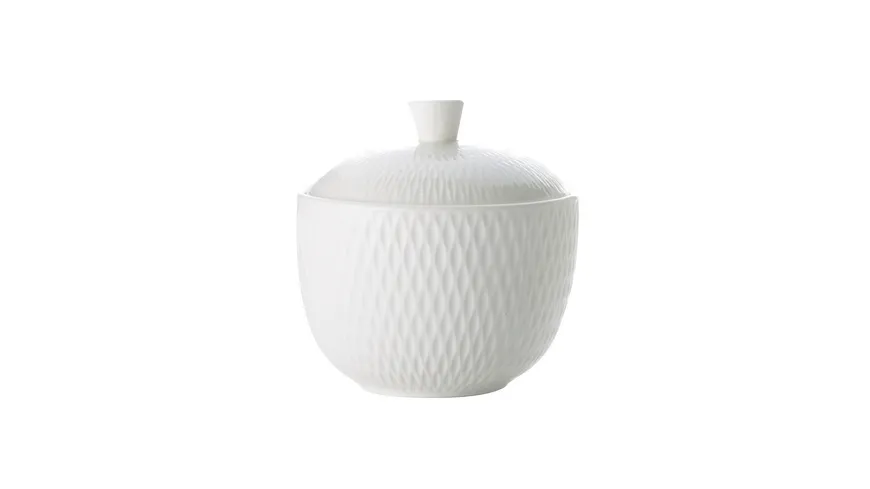 MAXWELL & WILLIAMS Diamonds round Zuckerdose, Porzellan Weiß