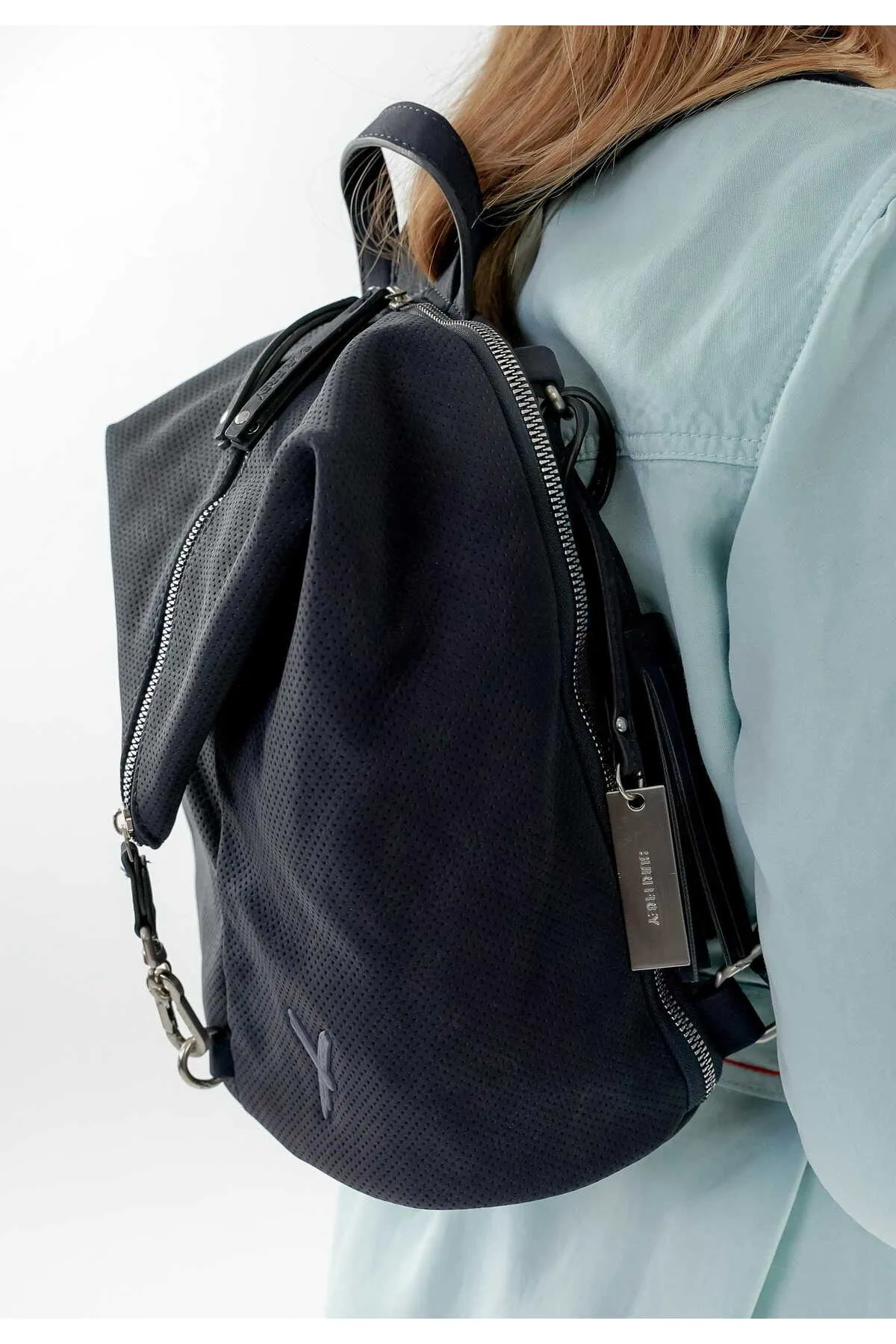 SURI FREY  Rucksack - Blau - Unifarben