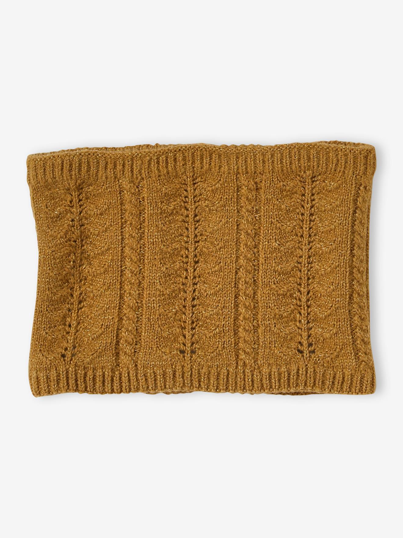 Vertbaudet Mädchen-Set: Mütze, Rundschal & Handschuhe - wollweiß