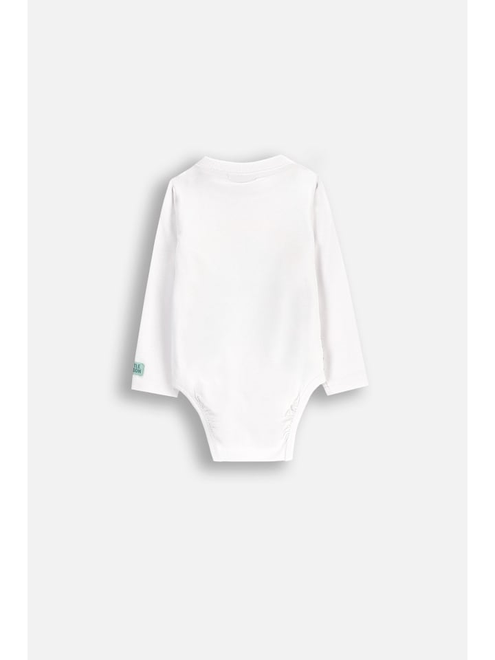 Coccodrillo Langarm-Body in weiß günstig kaufen