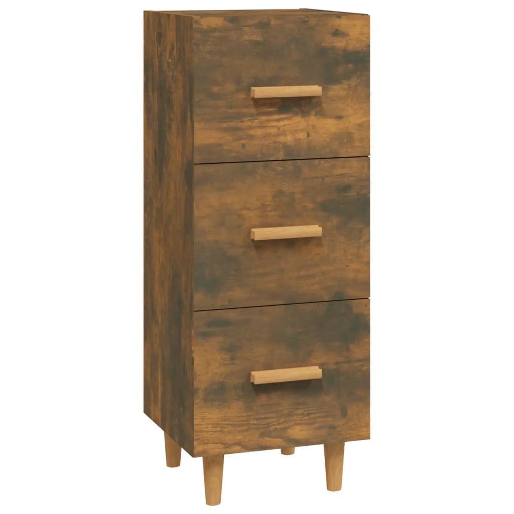 vidaXL Sideboard Sideboard Räuchereiche 34,5x34x90 cm Holzwerkstoff (1 St)