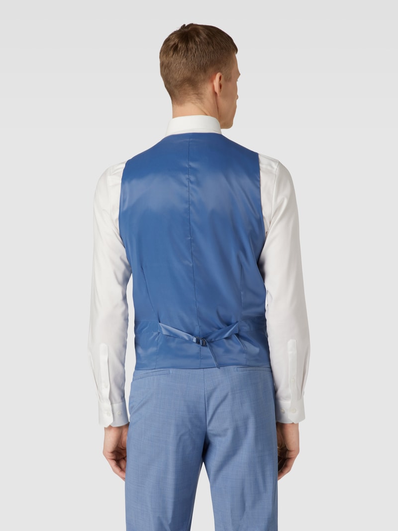 Weste mit Leistentaschen Modell 'Ves' in hellblau