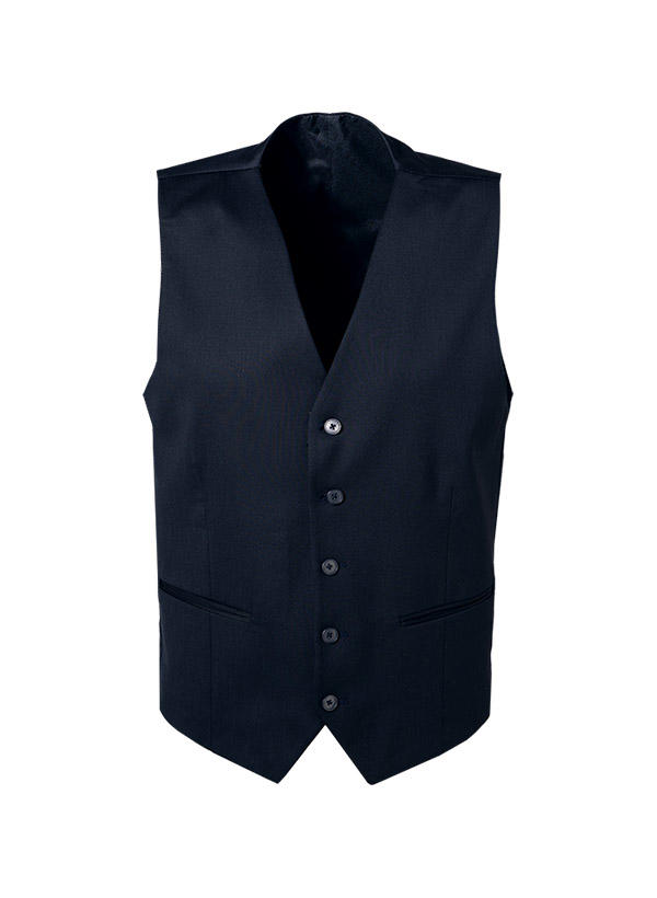 HECHTER PARIS, Weste, Shape Fit, Schurwoll-Stretch, nachtblau