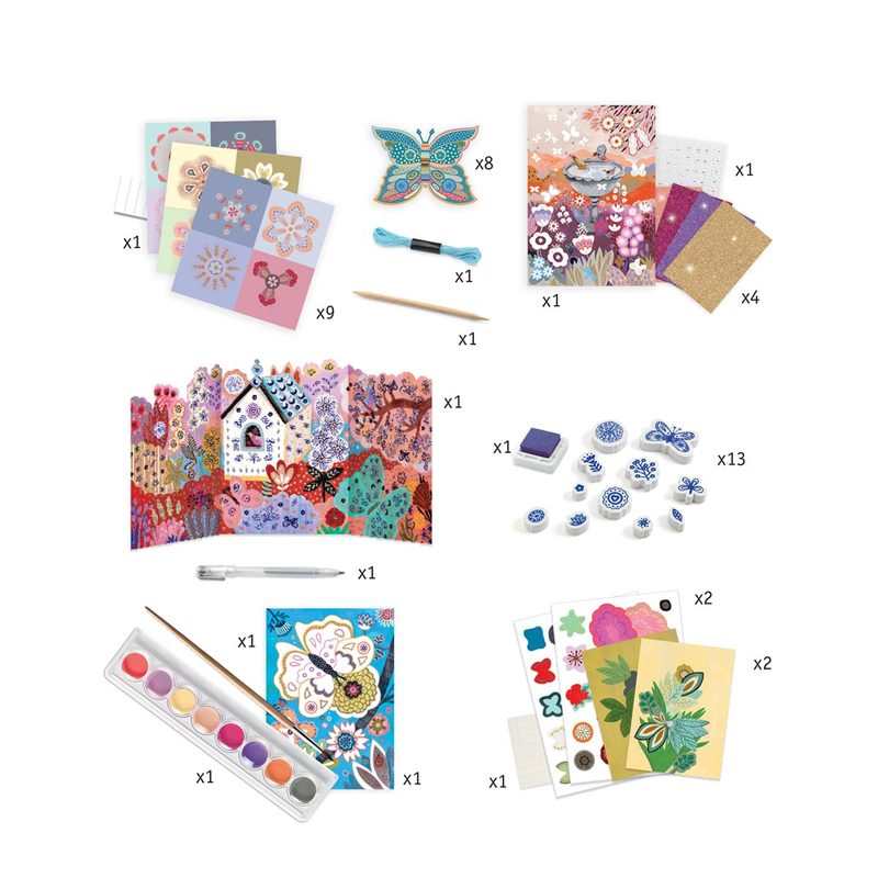 Coffret multi-activités Le jardin des fleurs Djeco